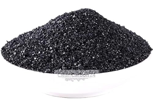 1 litro de granulado de carbón Activado de cáscaras de Coco para el Tratamiento del Agua (0,6-2,36 mm/8 x 30 Mallas) [Clase energética A]