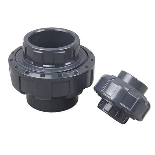 1 Uds 20mm 25mm 32mm 40mm 50mm 110mm ID UPVC Unión accesorios de tubería acoplador conector de agua for sistema hidropónico de riego de jardín (Size : 25mm)