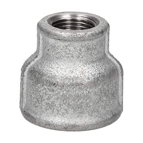 1" x 1/2" Enchufe reducido Hierro fundido maleable Herraje galvanizado, rosca hembra, pieza de conexión, fundición moldeada, F