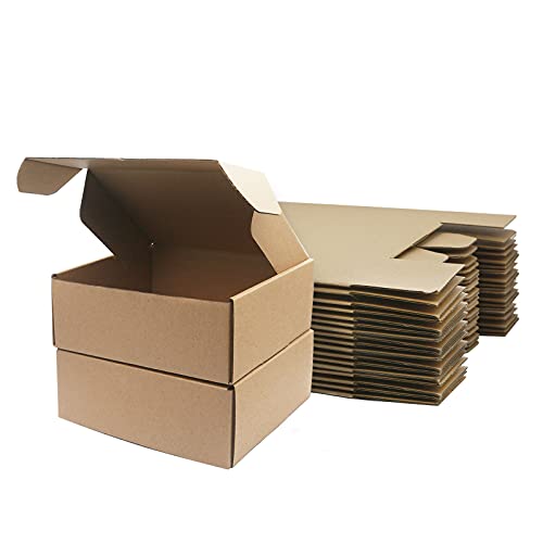 10 Piezas Cajas de Cartón Corrugado, 208x130x68mm Cajas de Paquetes Pequeños, Cajas de Embalaje para Negocios, Correos, Almacenamiento o Regalo