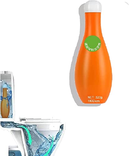 2023 Nueva botella automática de burbujas azules para inodoro, limpiador de taza de inodoro de burbujas azules, limpiador automático de inodoro para desodorizar y desincrustar (1 unidad)