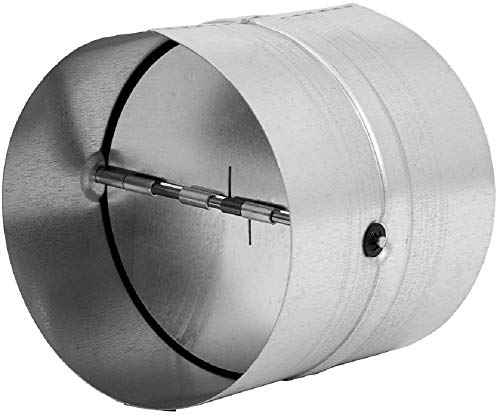 Ø 250mm Válvula Antirretorno - Conector Adaptador para Tubo Redondo - Acero Galvanizado