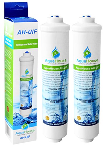 2x AquaHouse AH-UIF Filtro de agua para nevera compatible con Samsung LG Haier Daewoo etc Nevera Congelador (Reemplaza solo los filtros externos)