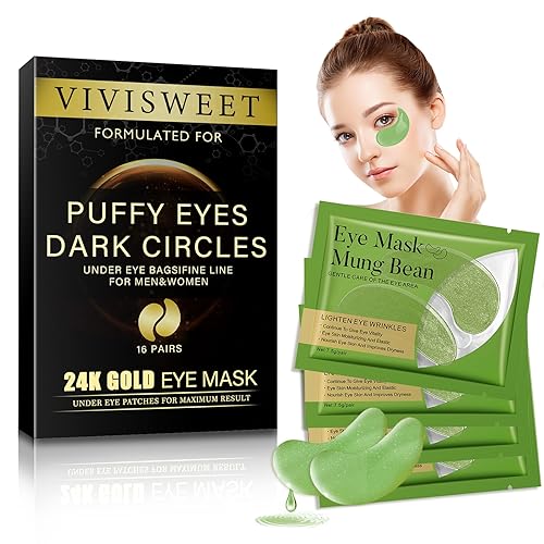 32 Piezas Parches Ojos Bolsas Y Ojeras Para, Máscara Para Ojos De Colágeno, Reducir Ojeras, Bolsas, Arrugas - Parches Ojos De Gel, Anti Edad Para Ojeras, Patas De Gallo E Hinchazón, Judías Verdes