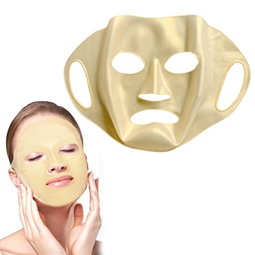 3D Cubierta de la máscara, cubierta de la máscara de silicona reutilizable máscara de belleza facial humectante de la cara impermeable del vapor