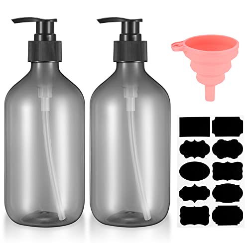 500ml botes botellas dispensadores dosificador vacías on bomba plastico para de loción champu y del gel y champu jabon manos ducha rellenables baño vacías 500ml