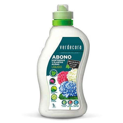 Abono liquido Hortensias y Plantas Acidas 1L Verdecora (PORTES INCLUIDOS)