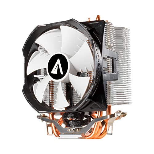 ABYSM Gaming Disipador CPU SNOW III Sistema de Refrigeración con 3 Heat Pipes, Ventilador Silencioso PWM de 100 mm, 4 Pines, Compatible con Procesadores AM4, AMD e Intel