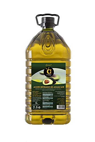 Aceite de aguacate Casalbert. Ideal para cocinar a altas temperaturas o para usar frío en ensaladas. 5 litros