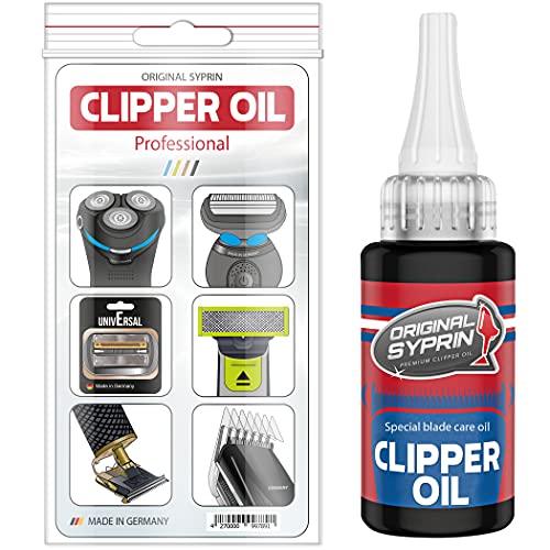 Aceite lubricante Original Syprin para peluqueras y recortadoras de pelo y barba, maquinillas de afeitar