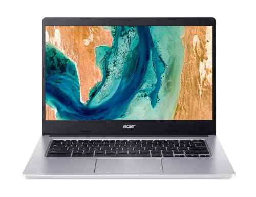 Acer Chromebook 314 CB314-2H-K8MM - Ordenador Portátil 14" FullHD (ARM Cortex A73 MT8183, 8GB RAM, 64GB SSD, ChromeOS) Plata - Teclado QWERTY Español