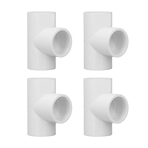 Acoplamiento de tubo de PVC, 12 unidades, color blanco, de tres vías, 20 mm, 25 mm, 32 mm, accesorios para instalación de tubería de agua (25 mm)
