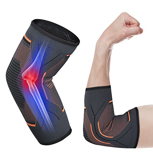 ACWOO Codera deportiva, Codera de compresión para tendinitis Soporte de codo, Banda de Compresion para Brazo, Unisex mejor para codo de tenis, codo de golfista, levantamiento de pesas, Aliviar Dolor