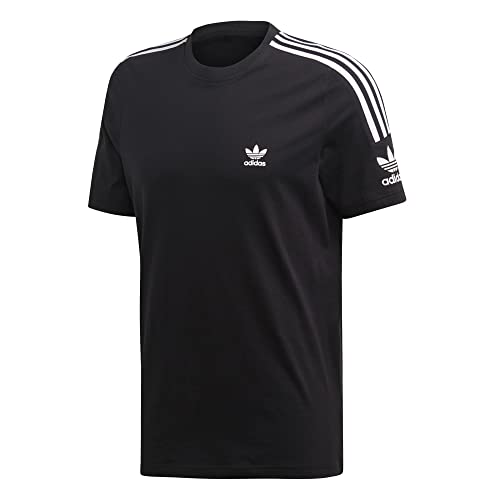 adidas Camiseta con diseño de trébol, Negro , L