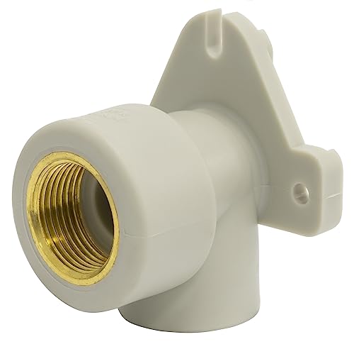 AERZETIX - C66894 - Racor codo rosca hembra en PPR/polipropileno/ Ø25mm x 3/4" PN25 para soldar - fontanería-calefacción trabajo instalación de agua potable alimentación conector tubería