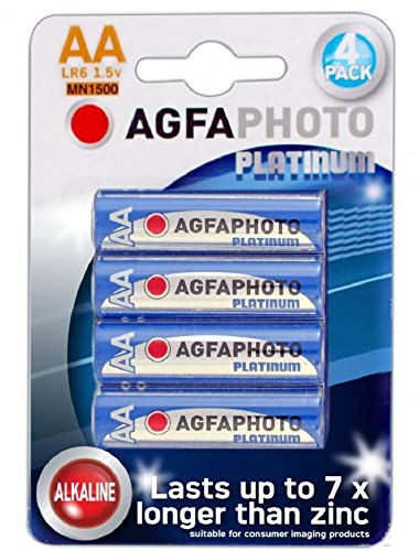 Agfaphoto Batería Alcalina, Aa, Aa, Lr06, 1,5 V Extreme Power, Ampolla Al Por Menor (4-Pack)