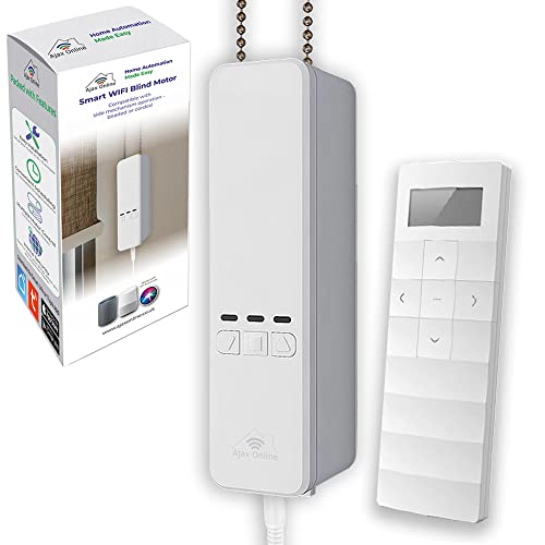 Ajax Online Motor de motor ciego inteligente WIFI para persianas enrollables con mando a distancia RF de 15 canales