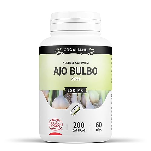 Ajo bulbo Orgánico - 280 mg - 200 cápsulas