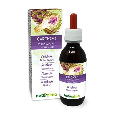 Alcachofa (Cynara scolymus) hojas Tintura Madre sin alcohol Naturalma | Extracto líquido gotas 120 ml | Complemento alimenticio | Vegano