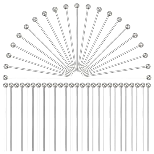 Alfiler Platino plateado de laton de accesorios de joyeria,tamano: acerca de 0.5 mm espesor, 20 mm largo