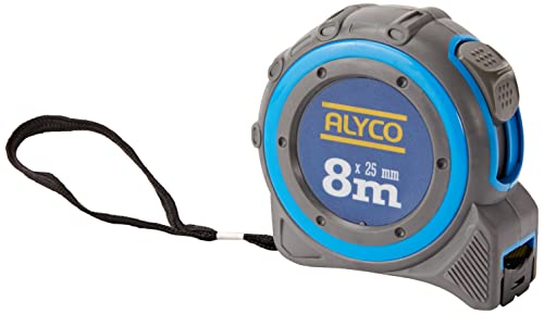 Alyco 197320 Flexómetro, Azul, 8 metros