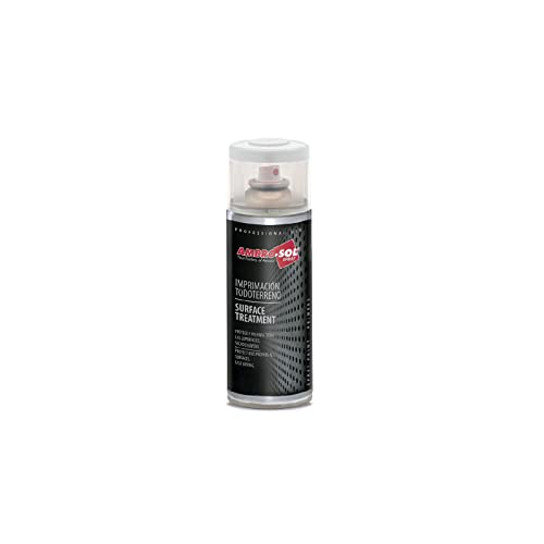 AMBRO-SOL Pinturas tratamiento superficies Imprimación Spray Antioxido uso general. Quita Oxido Metal. Blanco, 400 ml