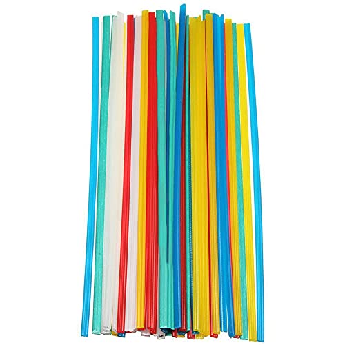 ANCLLO Matrisen 60 varillas de soldadura de plástico -PP/PVC/PPR varillas de soldadura de plástico para plástico de parachoques, 9,8 pulgadas (verde/azul/amarillo/rojo/blanco/negro)