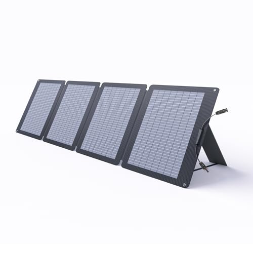 ANFUOTE GONONKI - Panel solar plegable de 110 W, portátil, almacenamiento al aire libre, camping, hogar, coche, carga impermeable, generación de energía, duración ilimitada de la batería