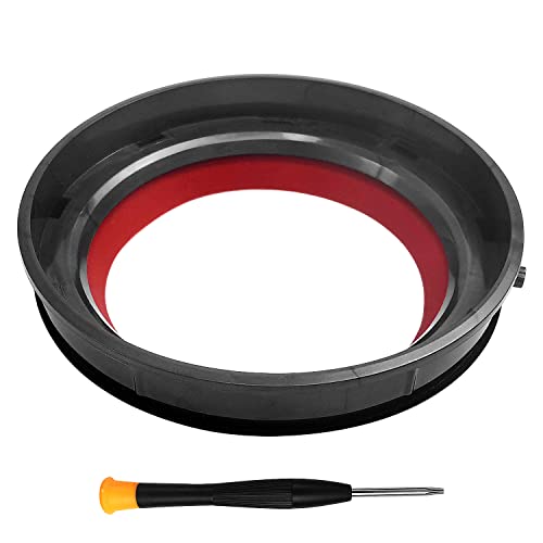 Anillo de Sellado Fijo Superior, Anillo de Sellado Fijo Compatible con Dyson V11 SV14 SV15, Partes de Reparación de Aspiradoras, Accesorios de Repuesto para Aspiradora (Rojo)