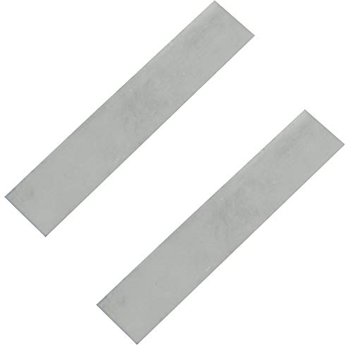 Ánodo de zinc puro, 2 piezas, 6 x 1 x 0.04 pulgadas (19 GA) 99.99% lámina de zinc puro para chapado en zinc y galvanoplastia de zinc, electrodo de zinc de alta pureza