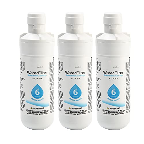 Anwangda Filtro de agua para refrigerador, filtro de agua externo universal para nevera, LT1000P filtro de agua para refrigerador, filtro de agua para el hogar blanco para Kenmore9980 (3 piezas