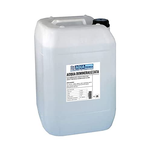 Aquatecnica® – Agua desmineralizada 25 litros para uso doméstico