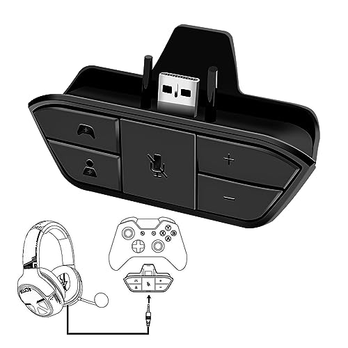 ARCELI Adaptador de auriculares Xbox, adaptador de auriculares estéreo Xbox One, adaptador de controlador de Xbox One, adaptador de audio para Xbox One/One S/Series S/X, accesorios Xbox ONE