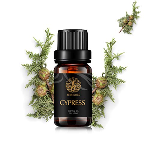 Aromaterapia ciprés Aceite esencial para difusor, 100% puro Cypress aceite perfumado para humidificador, 0,33oz-10ml Grado Terapéutico Cypress fragancia aceite esencial para masaje, Casa