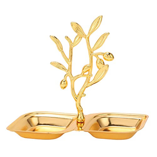 ARTSIM Soporte de árbol for colgar joyas, estante de almacenamiento de joyas de rama de árbol con bandeja de rombos, organizador de joyas colgantes de mesa, soporte de collar independiente