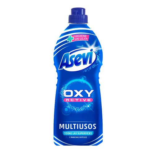 Asevi - Limpiador Multiusos Asevi Oxy Active - Limpiador multiusos con Oxígeno Activo para todo el hogar - Limpiador para textiles - 1100 ml