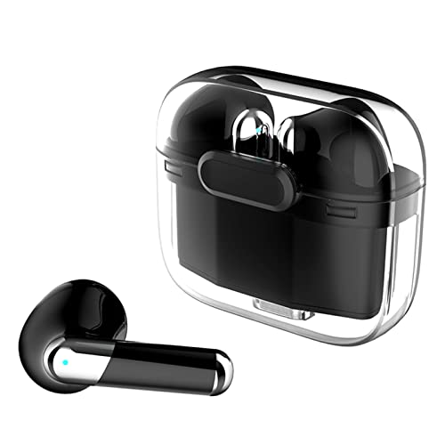 Auriculares de Traducción para Traducción de Idiomas de Voz, Compatible con 144 Idiomas, 3 Funciones de Traducción, con Estuche Transparente, para Viajes, Negocios Y Uso Diario(Black)