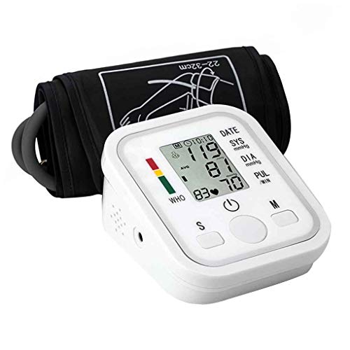 B-black® Medidor de presión arterial LCD digital automático de la presión arterial de la muñeca del monitor de latido del corazón frecuencia de la muñeca del brazo Medidor de pulsómetro