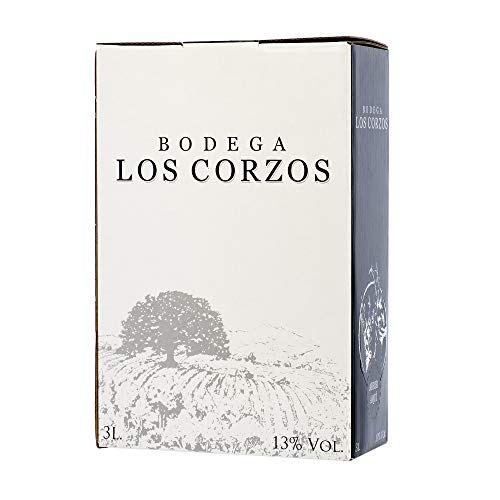 Bag in Box 3L Vino Tintos Recomendado (Equivalente a 4 Botellas de 750 ml) con grifo y asa incorporada uvas seleccionadas vinos tinto de calidad Bodega Los Corzos