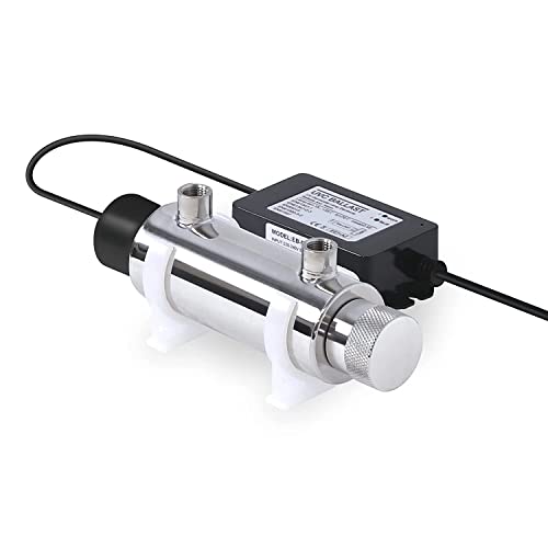 Bellerofonte Sistema de desinfección agua UV 4 watt lampara ultra violeta 2+2 pin esterilización de 1.5 litros de agua por minuto