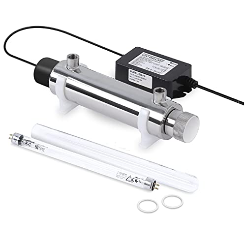 Bellerofonte Sistema de desinfección agua UV 6 watt lampara ultra violeta 2+2 pin esterilización de 2 litros de agua por minuto