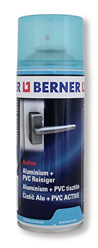 Berner 13792 - Limpiador de aluminio y PVC (400 ml, en aerosol, para ventanas, metal, limpieza eficaz y a fondo de aluminio, PVC, cromo, plástico, esmalte)