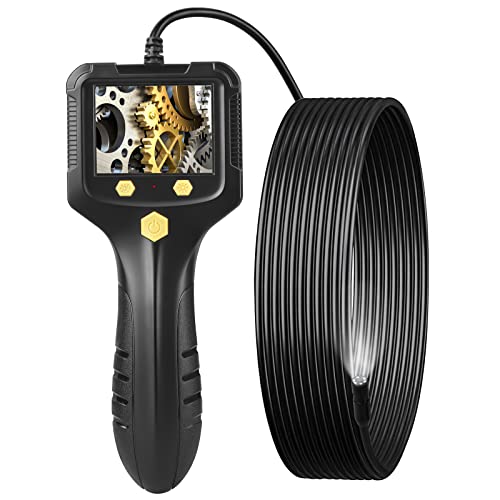 BEVA Cámara endoscopio 1080P HD, Boroscopio Fácil de Usar Cámaras de Inspección Impermeable con 6 Luces LED, Camara Inspeccion Tuberias con Cable Rígido 2.9m