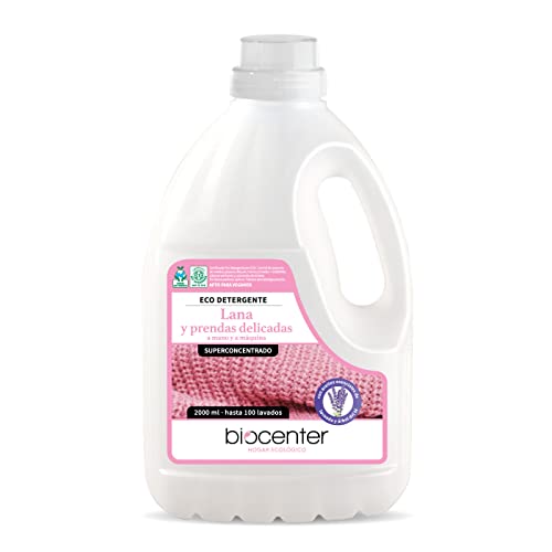 BIOCENTER - Detergente ecológico para Lana y prendas delicadas - Botella Ecofriendly de 2 litros