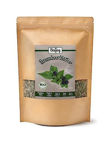 Biojoy Hojas de mora BÍO (250 gr), secadas y cortadas, apto para té e infusión (Rubus fruticosus)