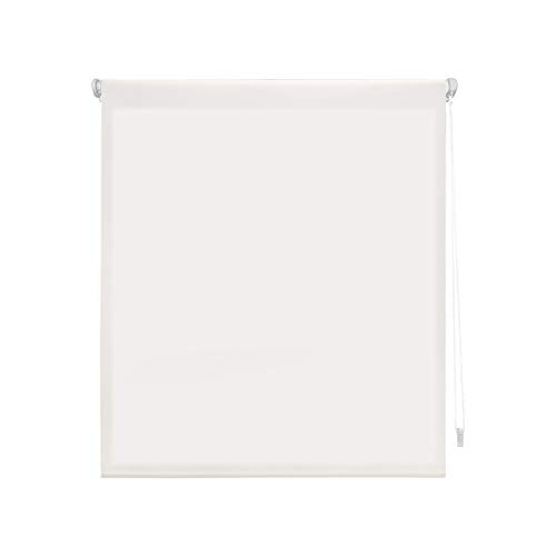 Blindecor Aure | Estor enrollable Easyfix translúcido liso - Blanco roto, 62 x 180 cm (ancho por alto) | Tamaño de la Tela 59 x 175 cm | Estores sin herramientas para ventanas