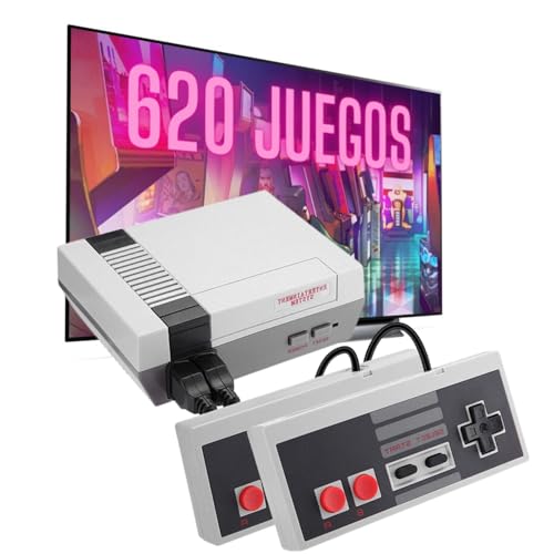 BLUETRENDS Consola Retro Clasica 620 Games Videojuegos Clasicos años 80 y 90 videoconsola Arcade para 2 Jugadores