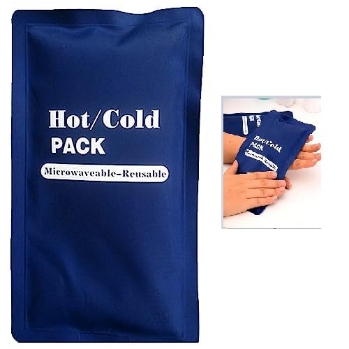 Bolsa de Gel para Frío y Calor Compresión,Bolsa de Gel Hielo Reutilizables,Bolsa de Gel Frio o Calor,Paquete de Hielo de Gel,Paquete de Hielo con Velcro Elástico para Lesiones Deportivas,Multifunktion