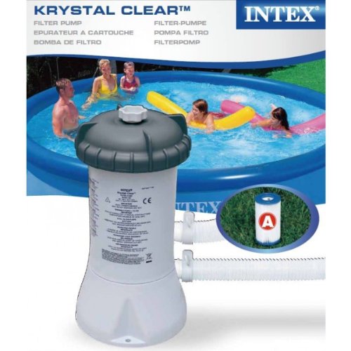 Bomba Intex Krystal Clear, para filtro y cartucho de piscina de 243 cm, 304 cm y 365 cm