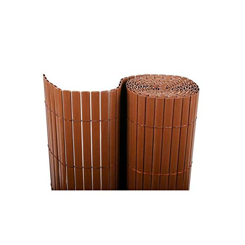 BONERVA Cerramiento de PVC en Rollo | Cañizo PVC para ocultación de terrazas y Jardines | Doble Cara (2 x 3 m, Marrón)